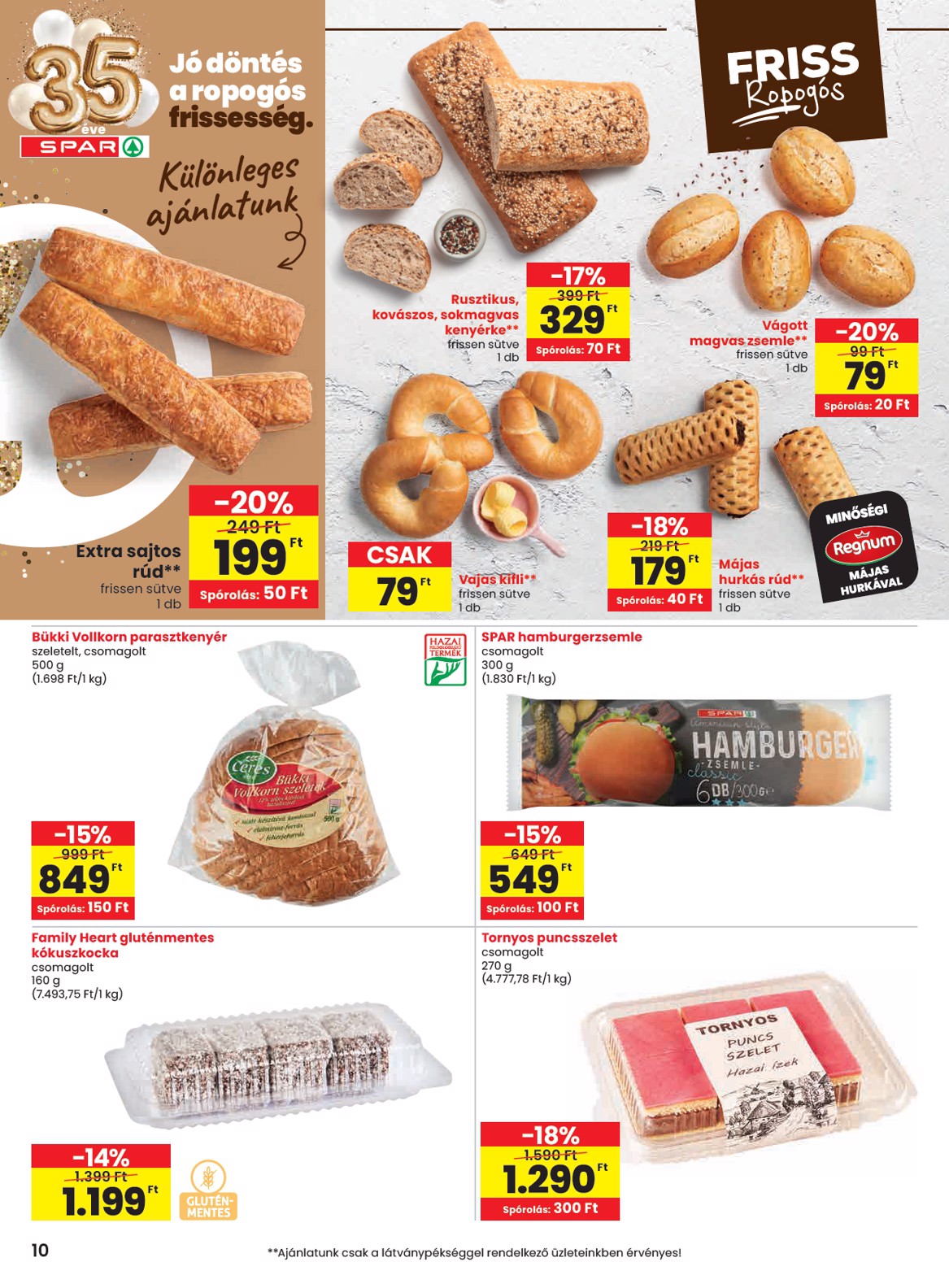 spar - SPAR akciós újság, érvényes 01.22. - 01.28. - page: 10