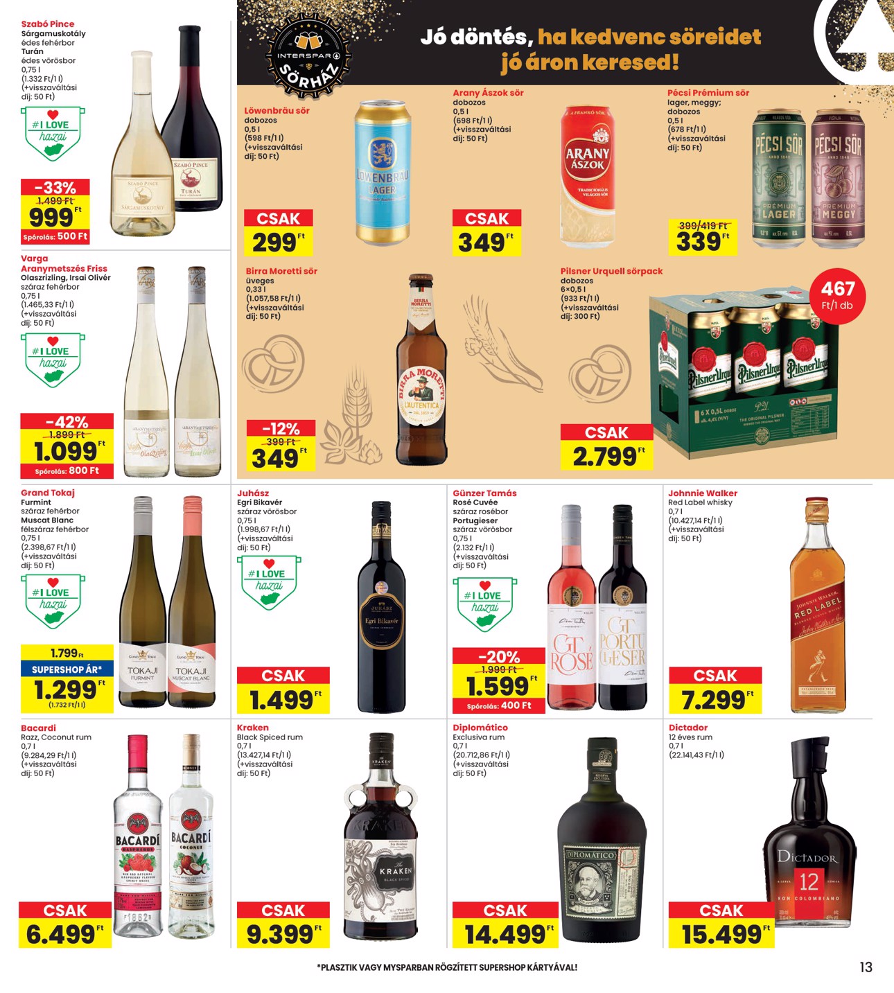spar - INTERSPAR akciós újság, érvényes 01.29. - 02.04. - page: 13