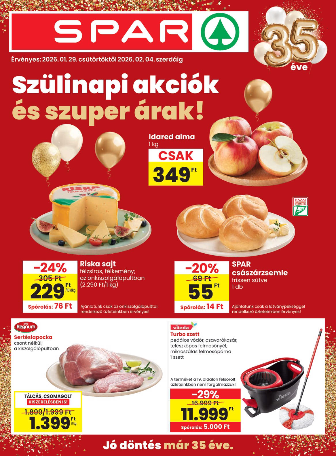 spar - SPAR akciós újság, érvényes 01.29. - 02.04.