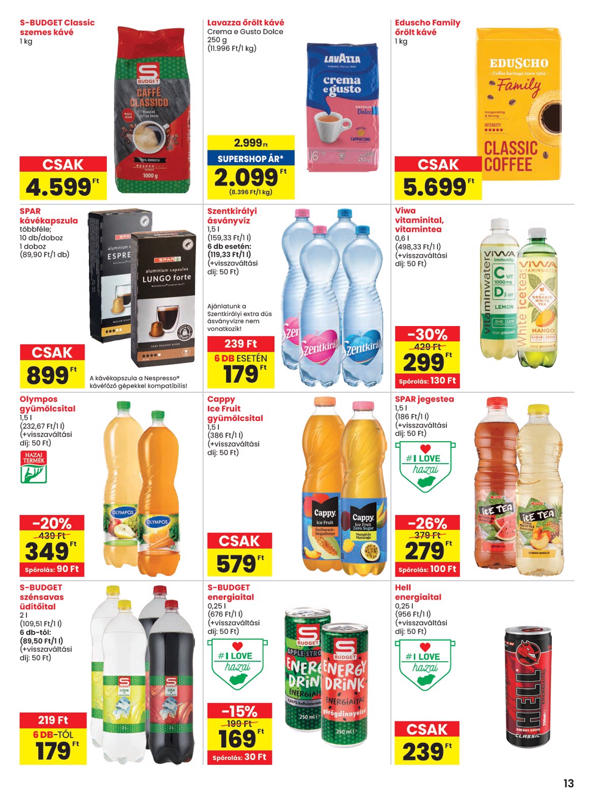 spar - SPAR akciós újság, érvényes 01.29. - 02.04. - page: 13