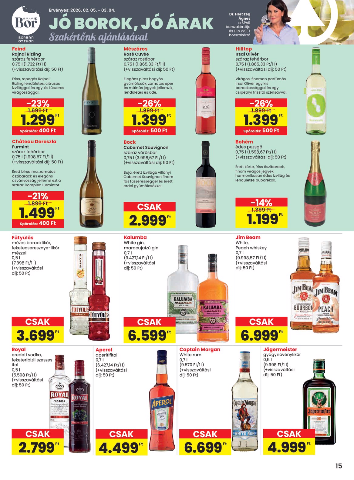 spar - SPAR akciós újság, érvényes 2026.02.05. - 2026.02.11. - page: 15