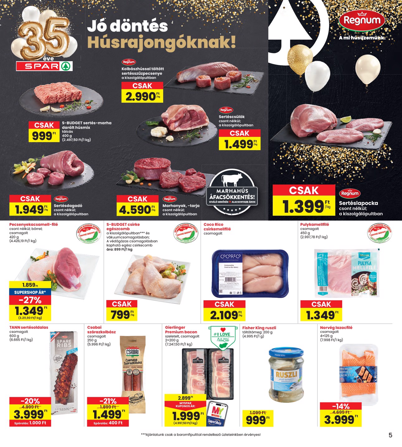 spar - INTERSPAR akciós újság, érvényes 2026.02.12. - 2026.02.18. - page: 5