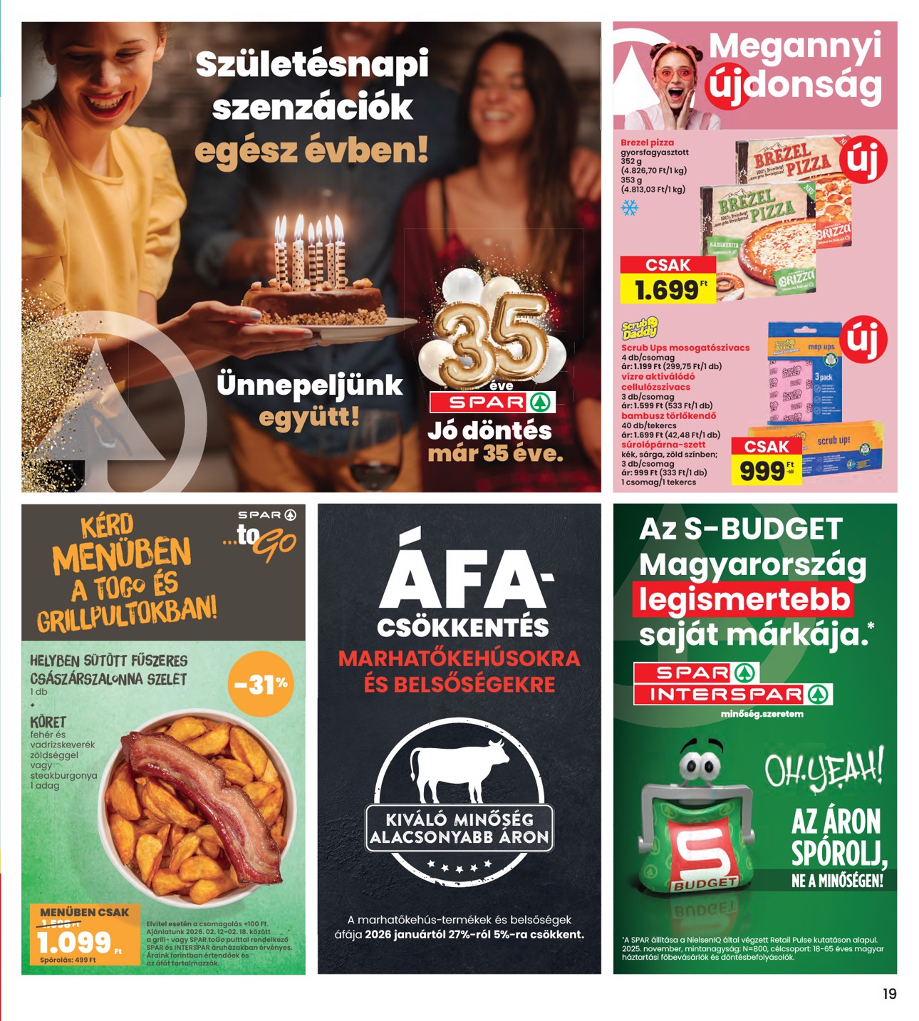 spar - INTERSPAR akciós újság, érvényes 2026.02.12. - 2026.02.18. - page: 19