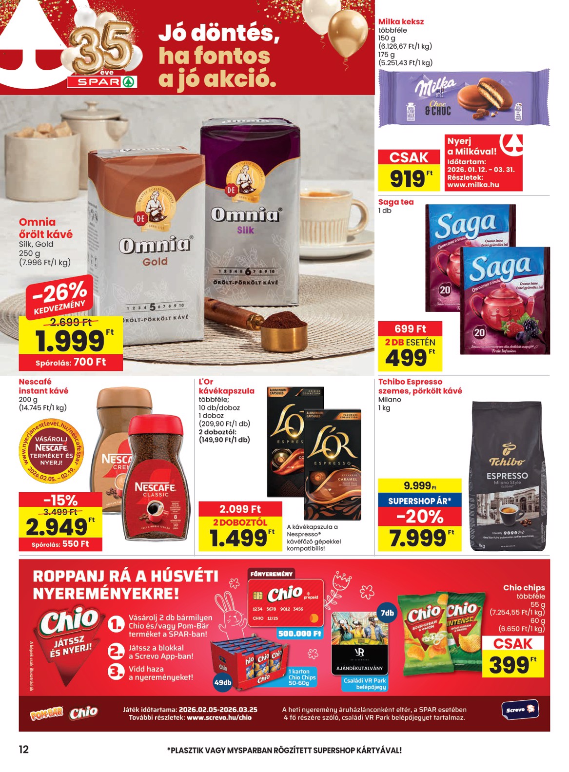 spar - SPAR akciós újság, érvényes 2026.02.12. - 2026.02.18. - page: 12