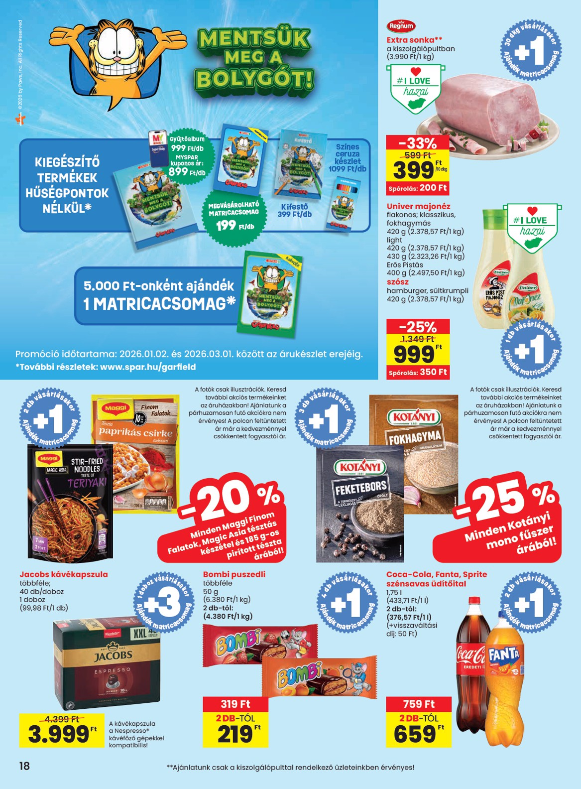 spar - SPAR akciós újság, érvényes 2026.02.12. - 2026.02.18. - page: 18