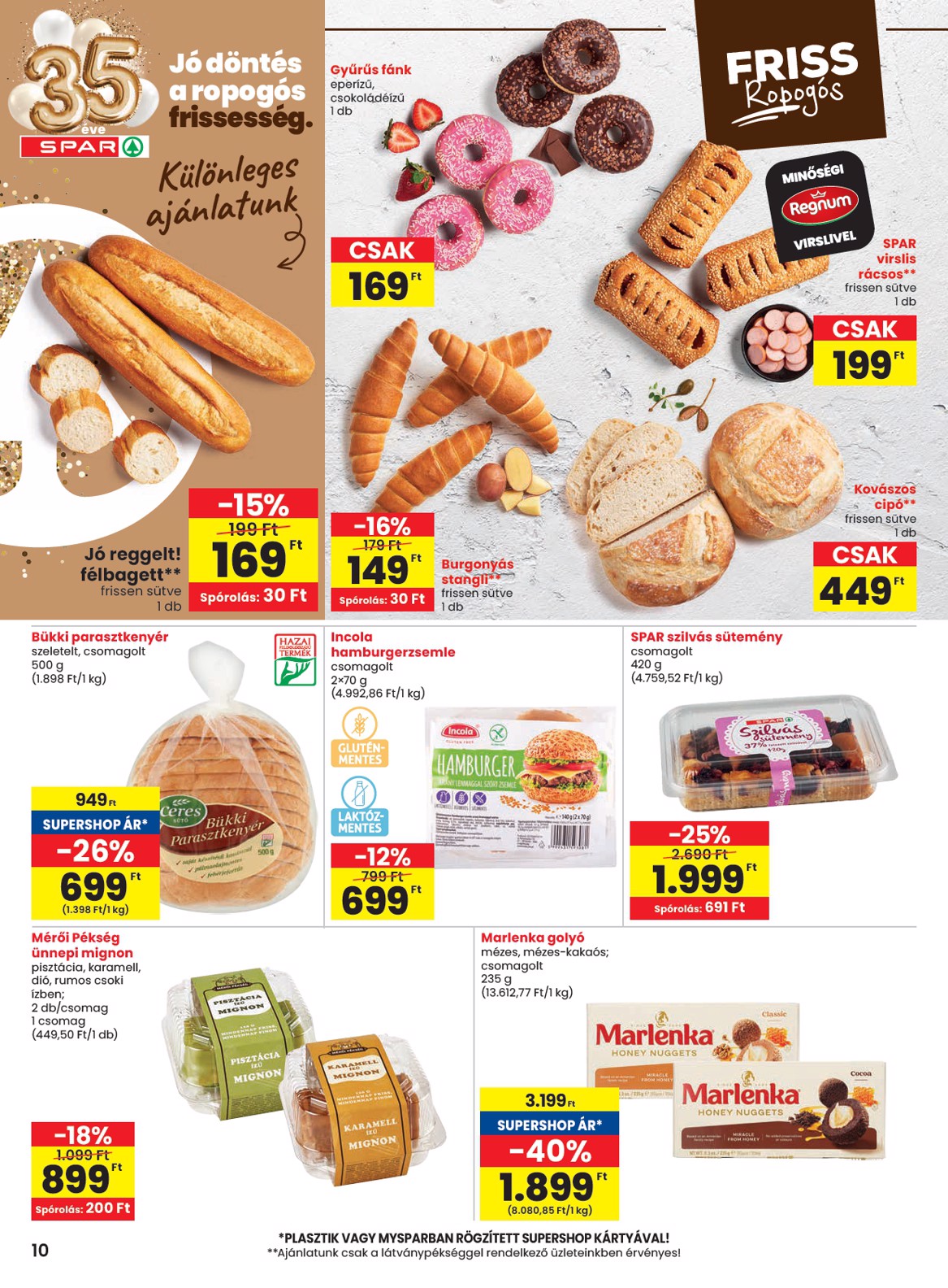 spar - SPAR akciós újság, érvényes 2026.02.12. - 2026.02.18. - page: 10