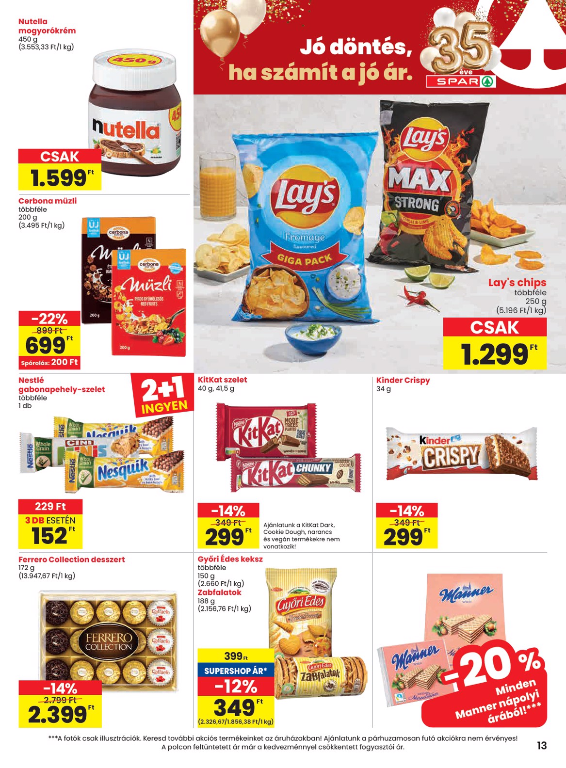 spar - SPAR akciós újság, érvényes 2026.02.19. - 2026.02.25. - page: 13