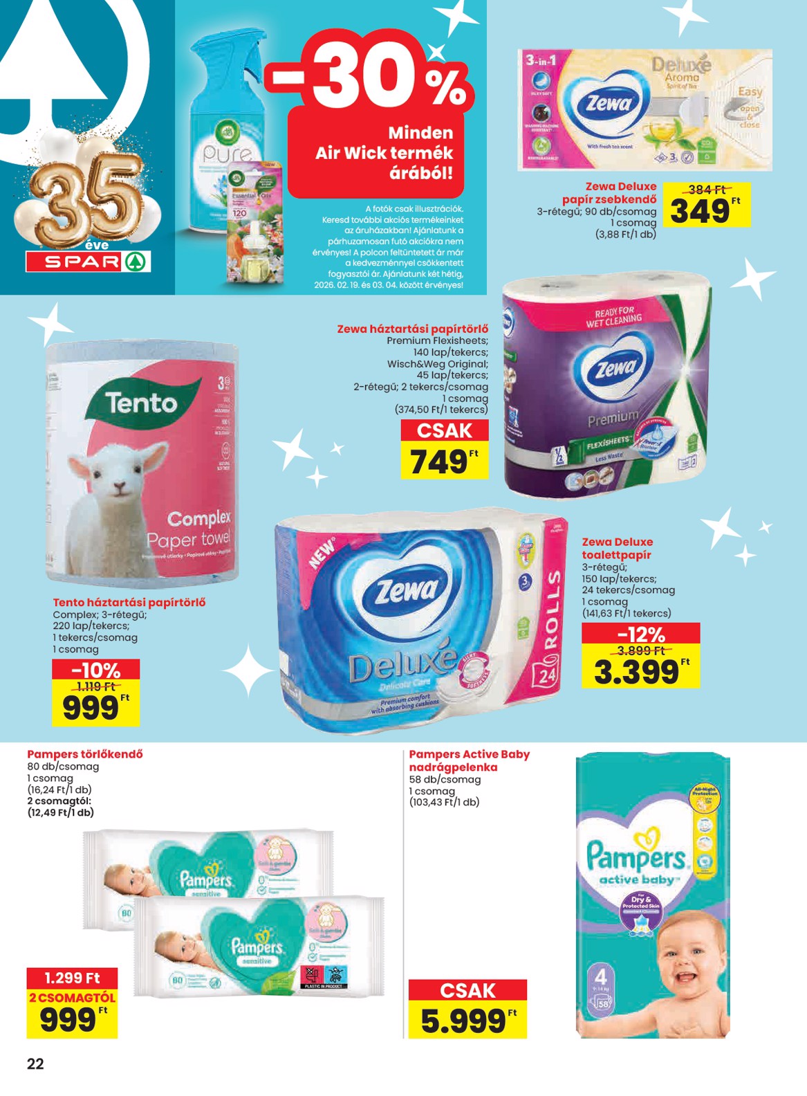 spar - SPAR akciós újság, érvényes 2026.02.19. - 2026.02.25. - page: 22