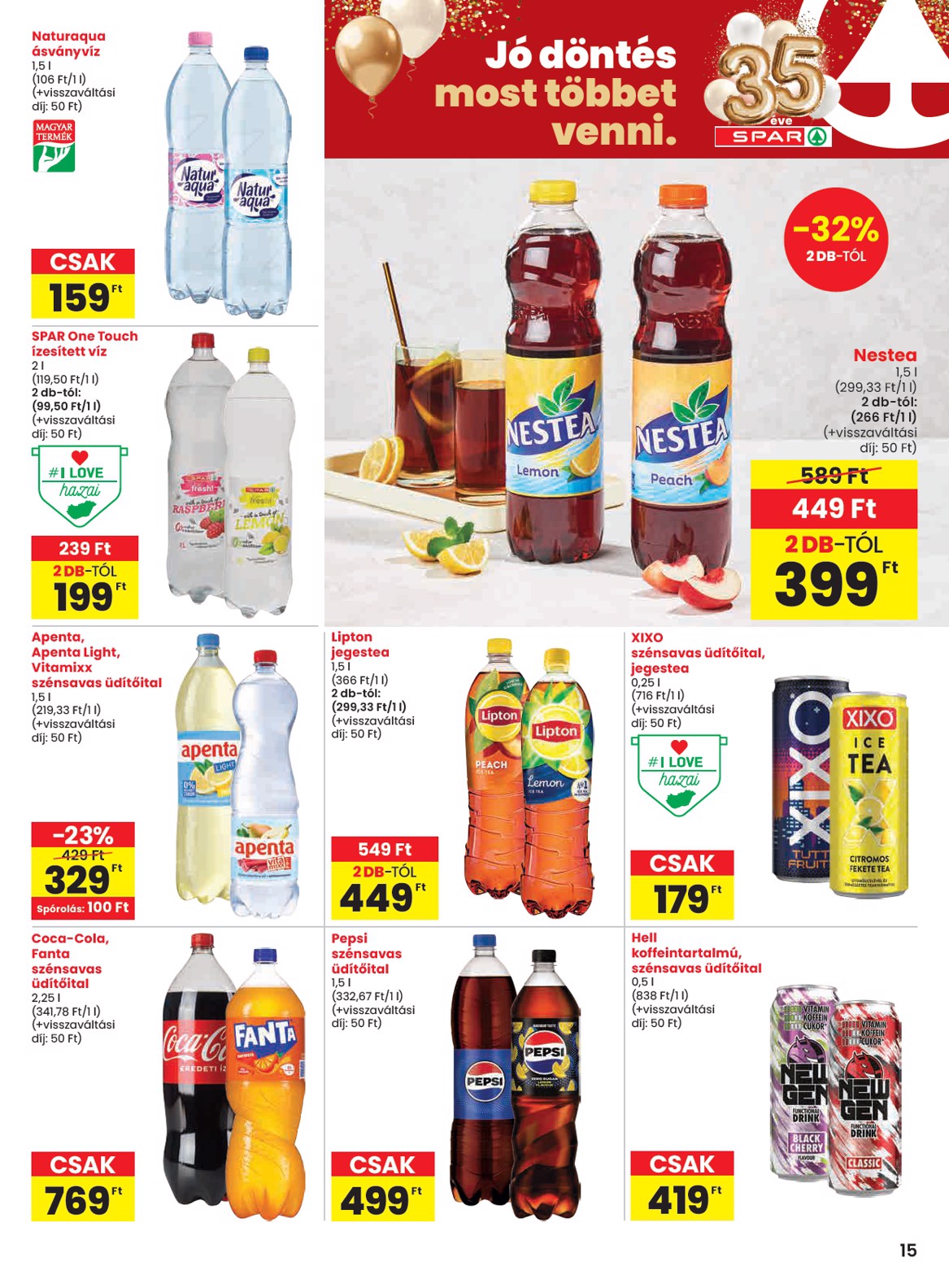 spar - SPAR akciós újság, érvényes 2026.02.19. - 2026.02.25. - page: 15