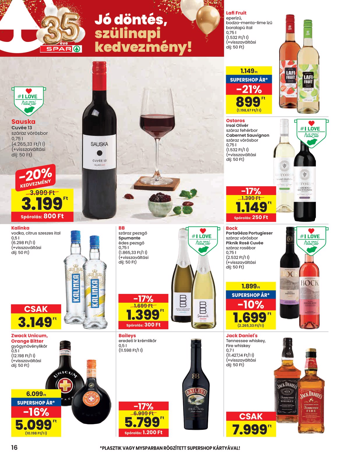 spar - SPAR akciós újság, érvényes 2026.02.19. - 2026.02.25. - page: 16