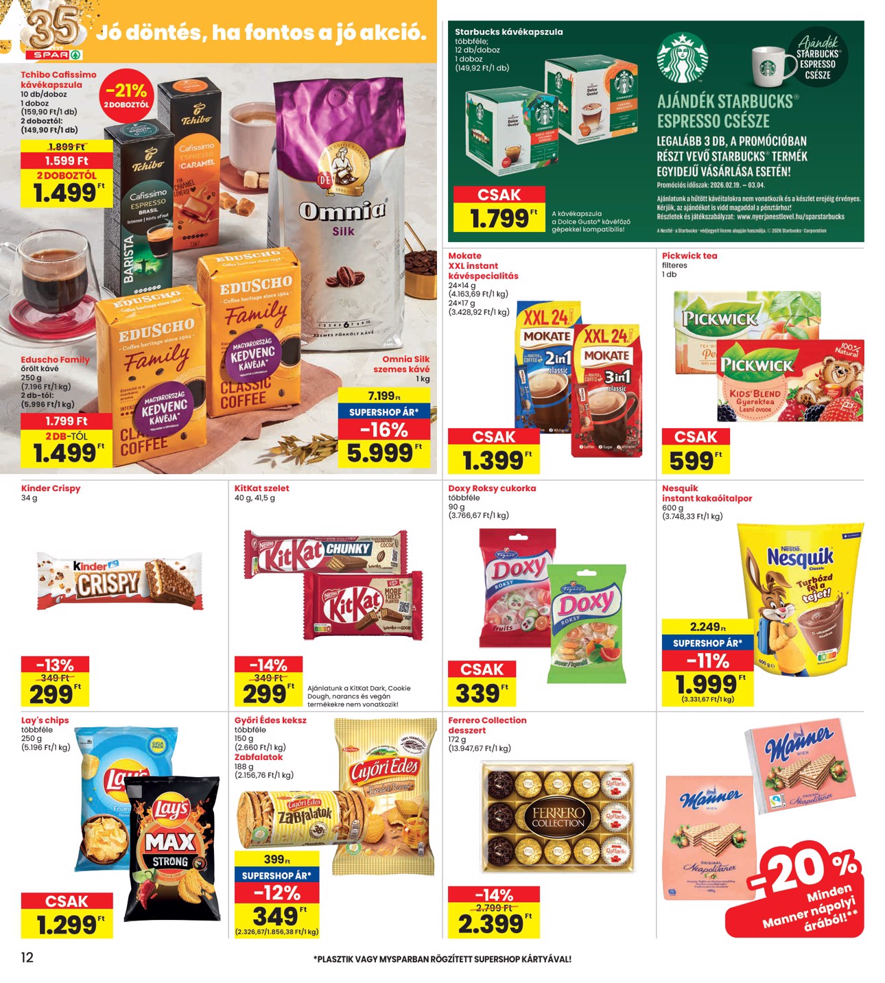 spar - INTERSPAR akciós újság, érvényes 2026.02.19. - 2026.02.25. - page: 12