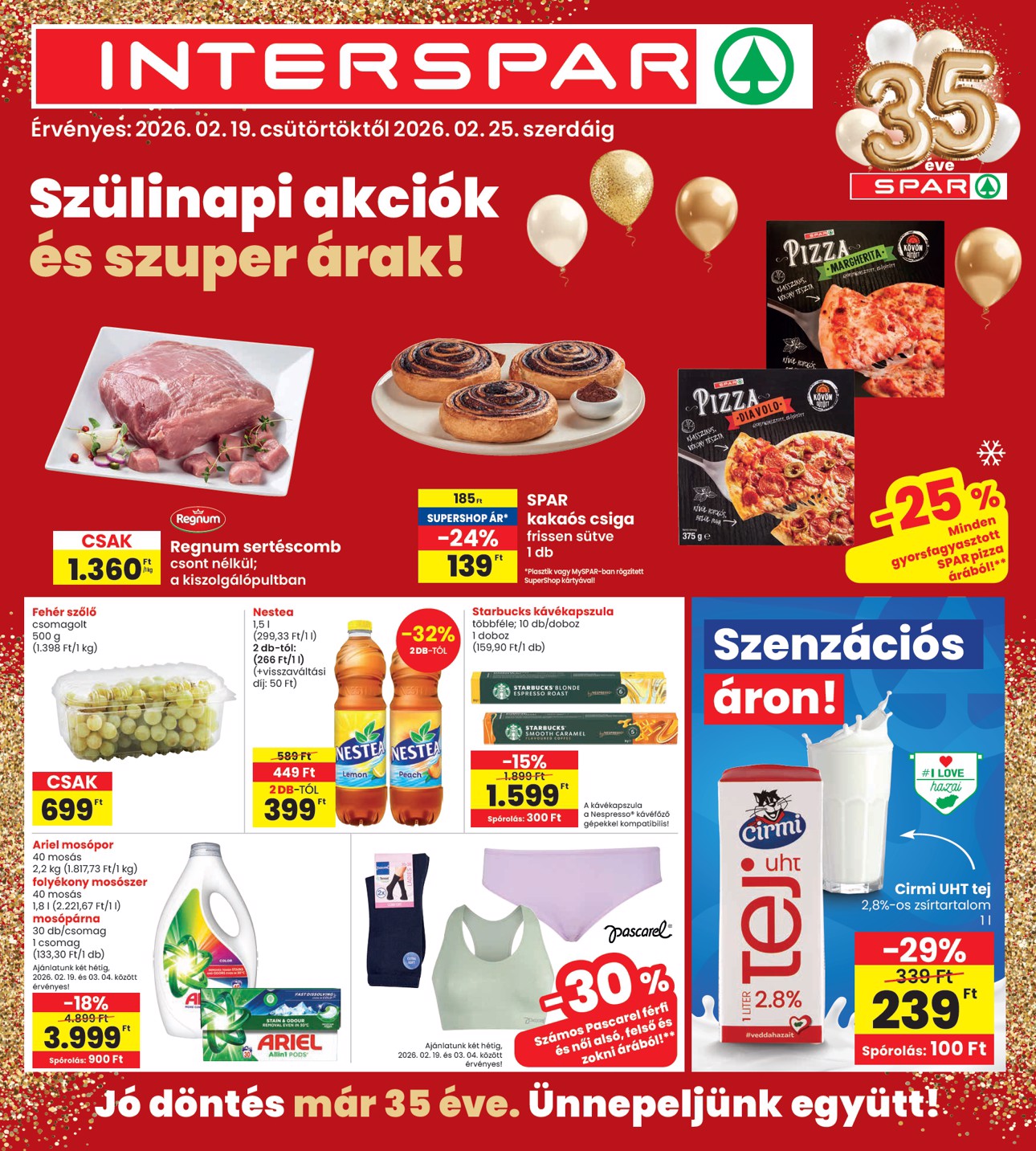 spar - INTERSPAR akciós újság, érvényes 2026.02.19. - 2026.02.25.