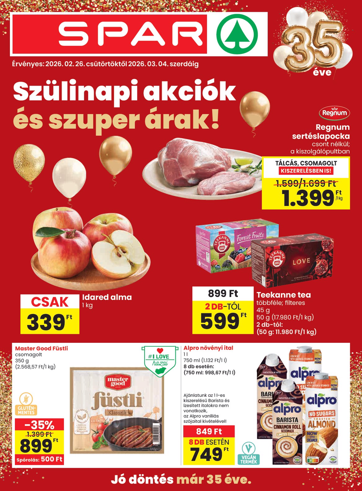 spar - SPAR akciós újság, érvényes 2026.02.26. - 2026.03.04.