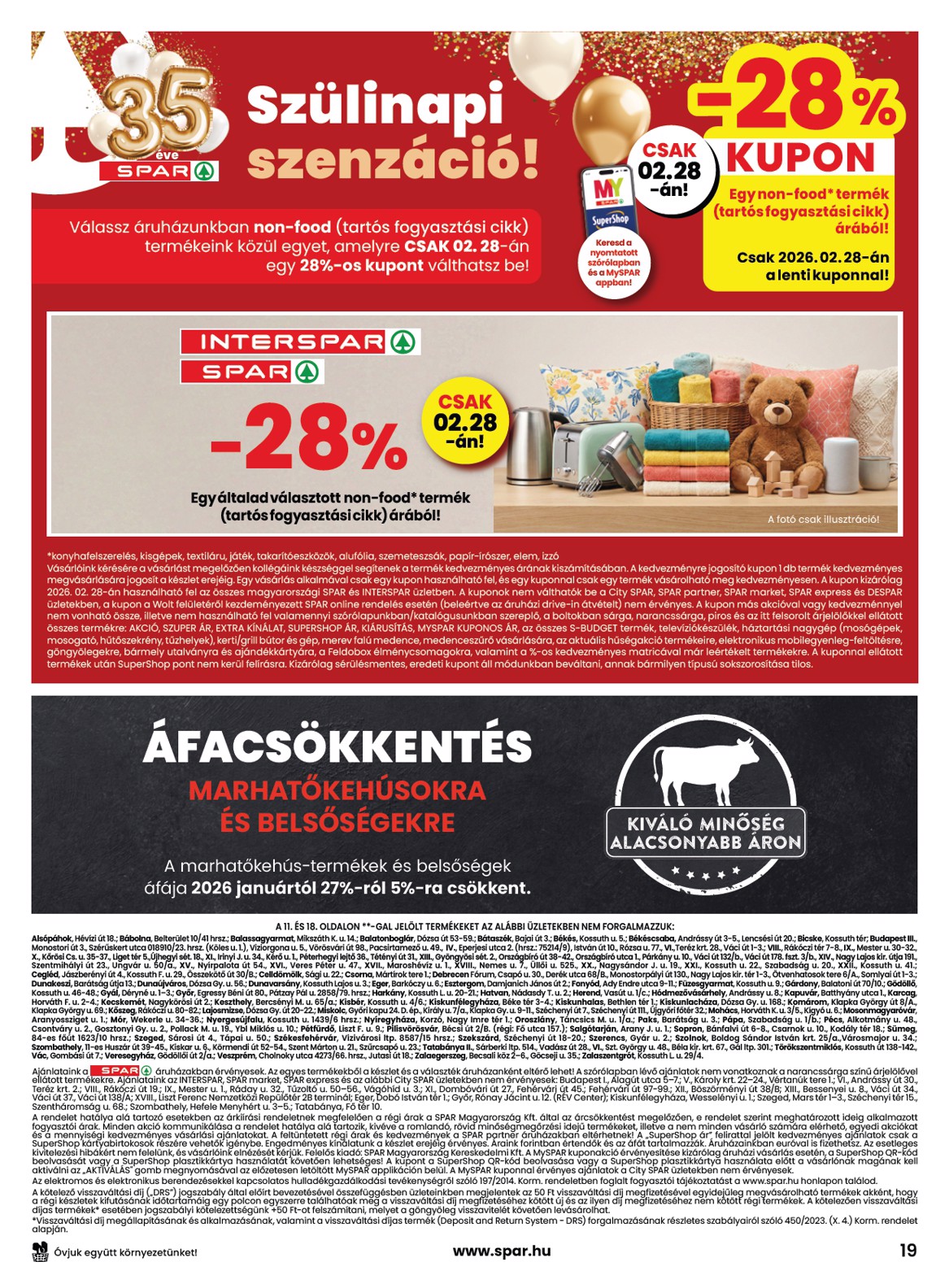 spar - SPAR akciós újság, érvényes 2026.02.26. - 2026.03.04. - page: 19