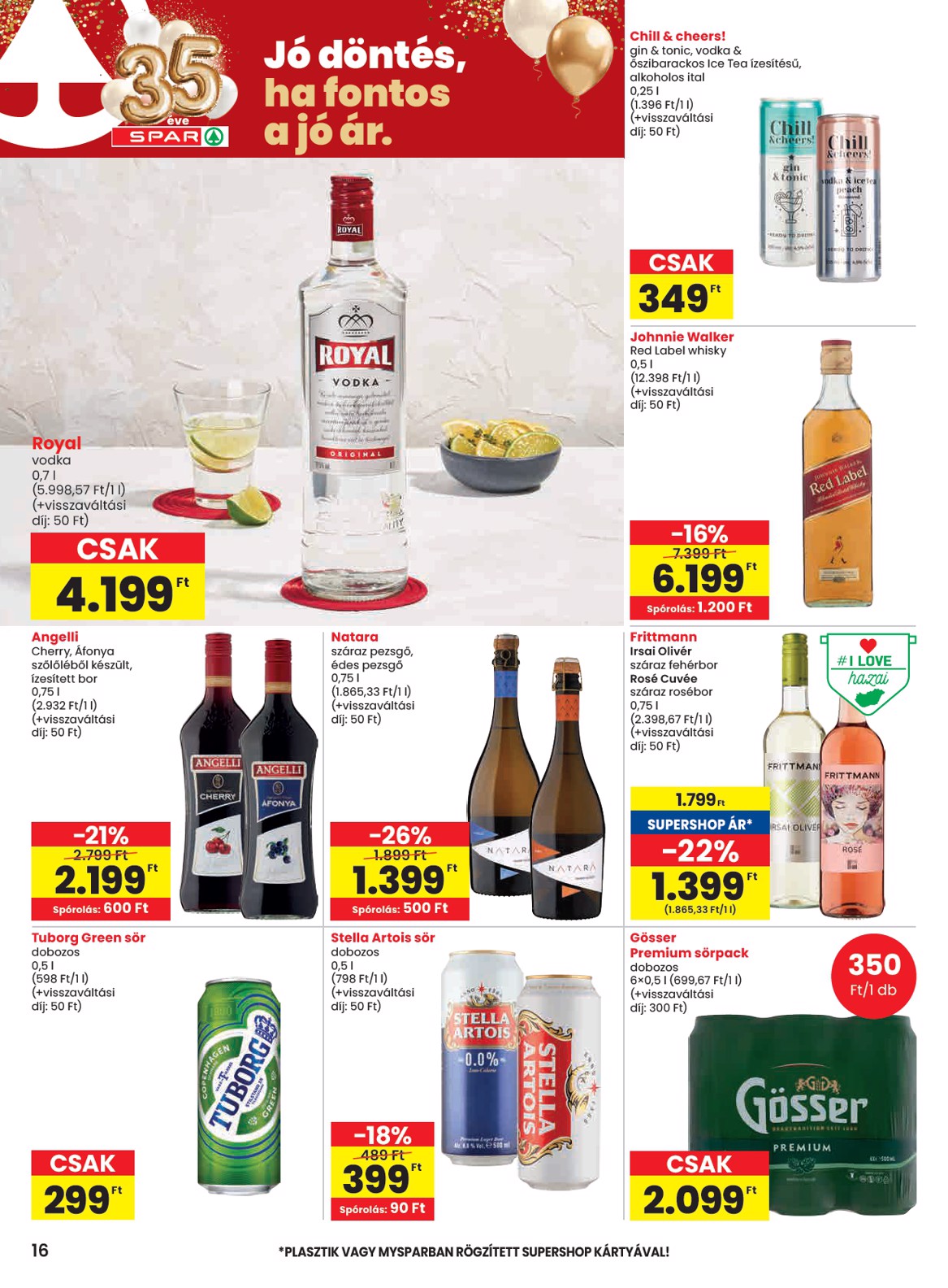 spar - SPAR akciós újság, érvényes 2026.02.26. - 2026.03.04. - page: 16