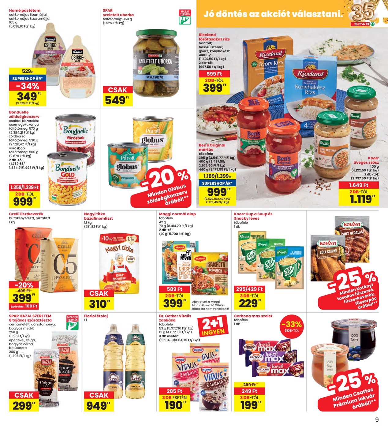 spar - INTERSPAR akciós újság, érvényes 2026.03.05. - 2026.03.11. - page: 9