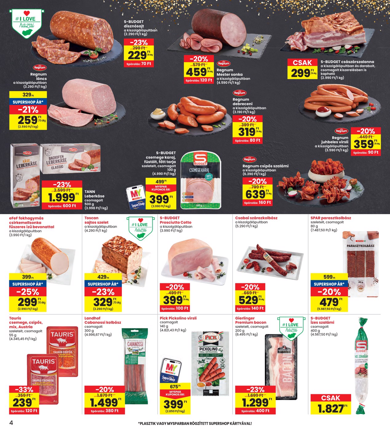 spar - INTERSPAR akciós újság, érvényes 2026.03.05. - 2026.03.11. - page: 4