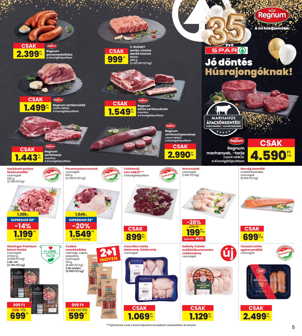 spar - INTERSPAR akciós újság, érvényes 2026.03.05. - 2026.03.11. - page: 5