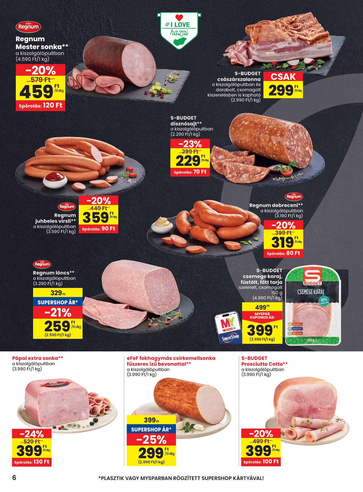 spar - SPAR akciós újság, érvényes 2026.03.05. - 2026.03.11. - page: 6