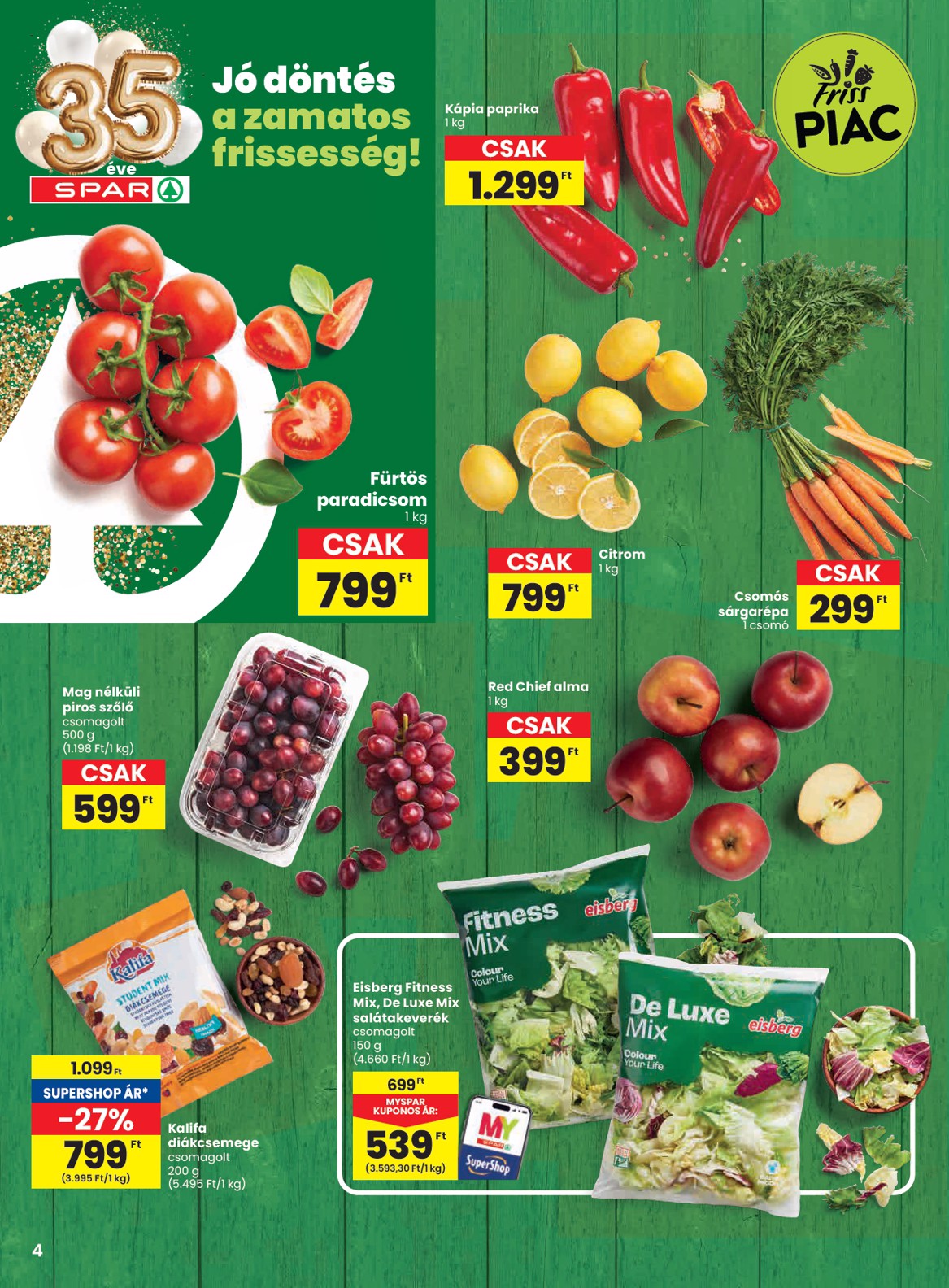 spar - SPAR akciós újság, érvényes 2026.03.05. - 2026.03.11. - page: 4