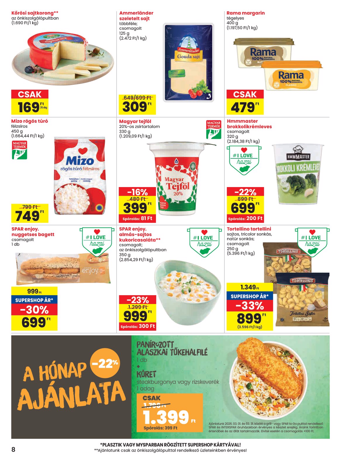 spar - SPAR akciós újság, érvényes 2026.03.05. - 2026.03.11. - page: 8