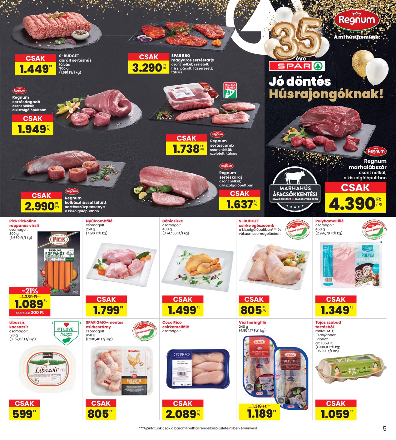 spar - INTERSPAR akciós újság, érvényes 2026.03.12. - 2026.03.18. - page: 5