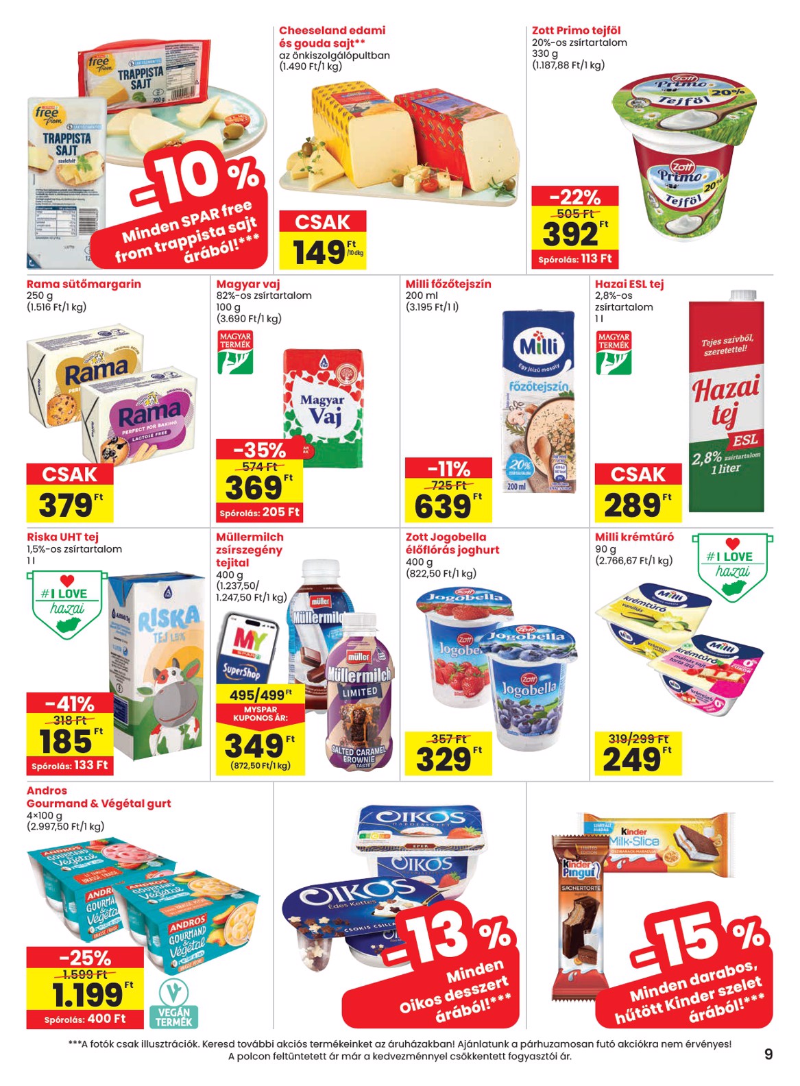 spar - SPAR akciós újság, érvényes 2026.03.12. - 2026.03.18. - page: 9