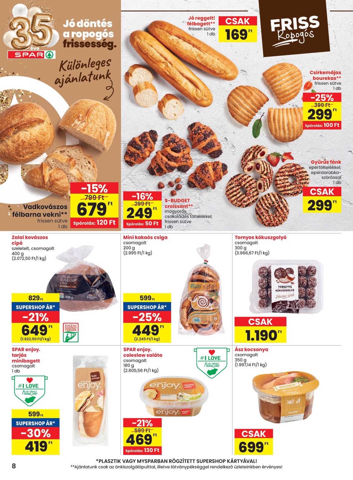 spar - SPAR akciós újság, érvényes 2026.03.12. - 2026.03.18. - page: 8