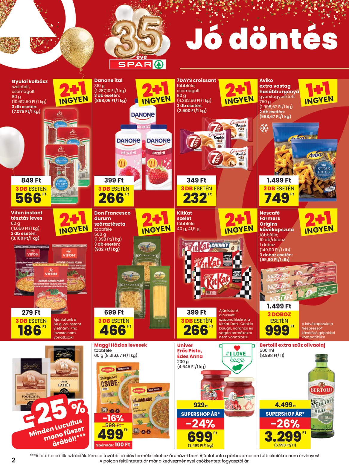 spar - SPAR akciós újság, érvényes 2026.03.12. - 2026.03.18. - page: 2