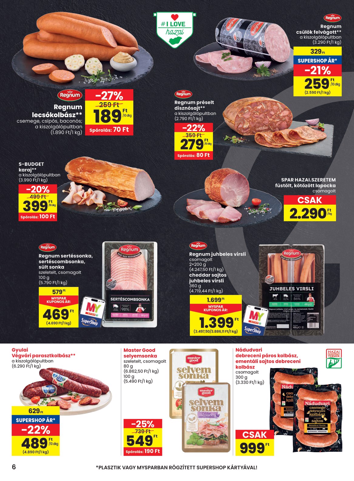 spar - SPAR akciós újság, érvényes 2026.03.12. - 2026.03.18. - page: 6