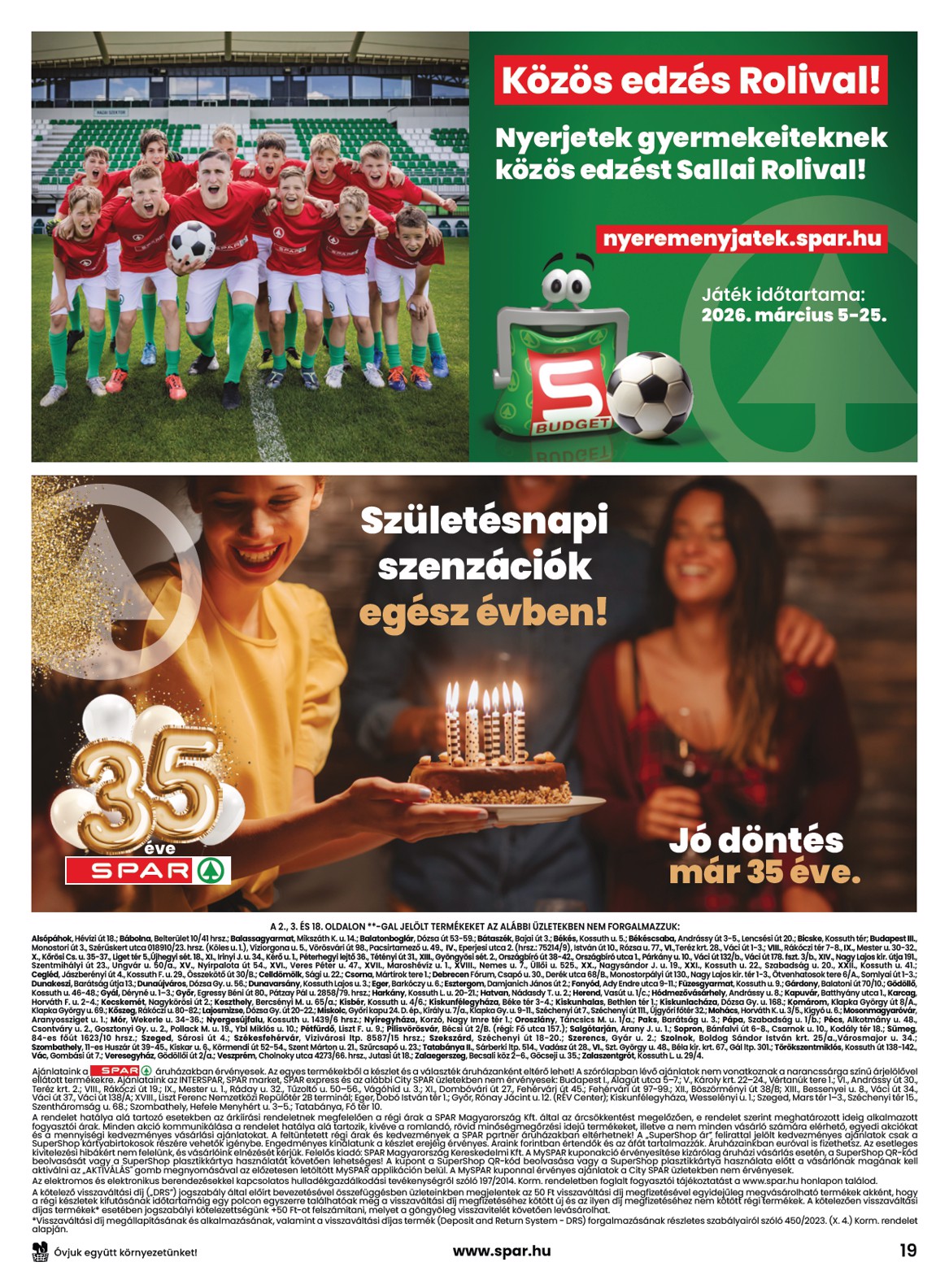 spar - SPAR akciós újság, érvényes 2026.03.19. - 2026.03.25. - page: 19