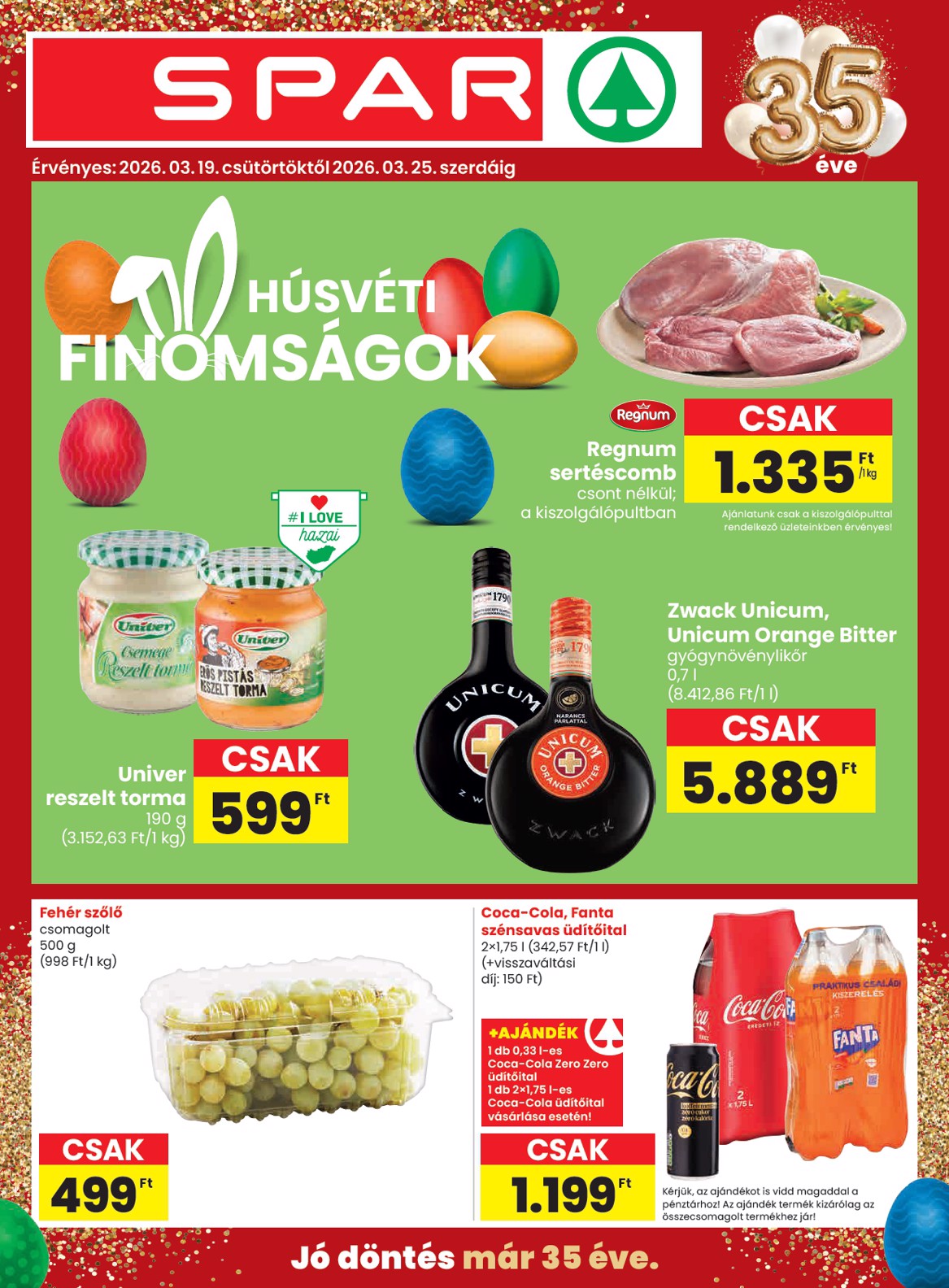 spar - SPAR akciós újság, érvényes 2026.03.19. - 2026.03.25.