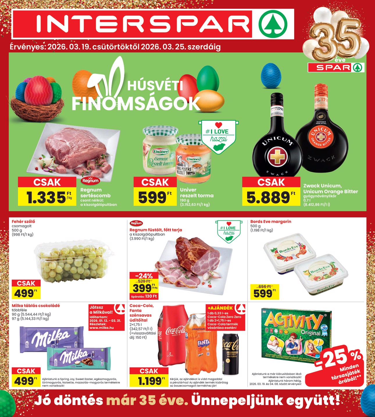 spar - INTERSPAR akciós újság, érvényes 2026.03.19. - 2026.03.25.