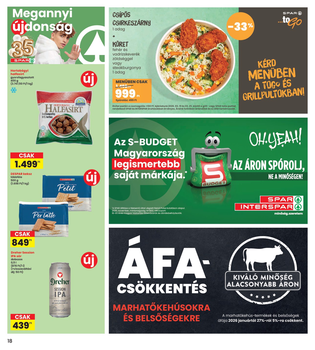 spar - INTERSPAR akciós újság, érvényes 2026.03.19. - 2026.03.25. - page: 18