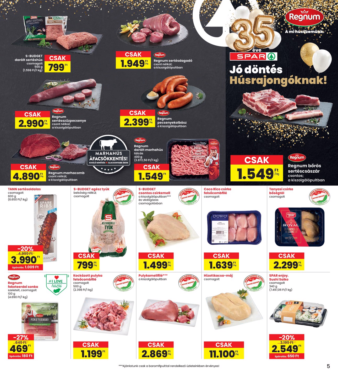 spar - INTERSPAR akciós újság, érvényes 2026.03.19. - 2026.03.25. - page: 5