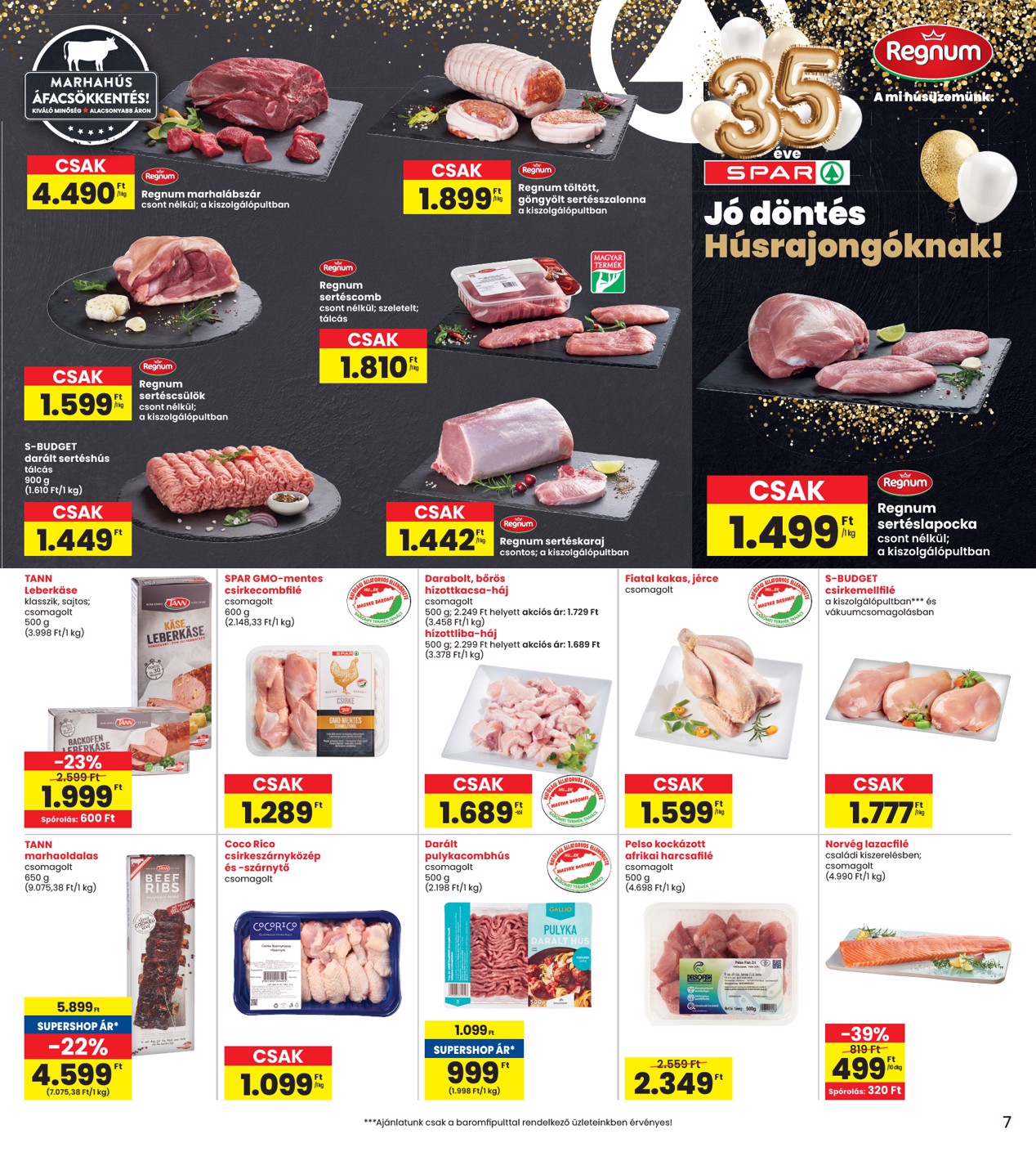 spar - INTERSPAR akciós újság, érvényes 2026.03.26. - 2026.04.08. - page: 7