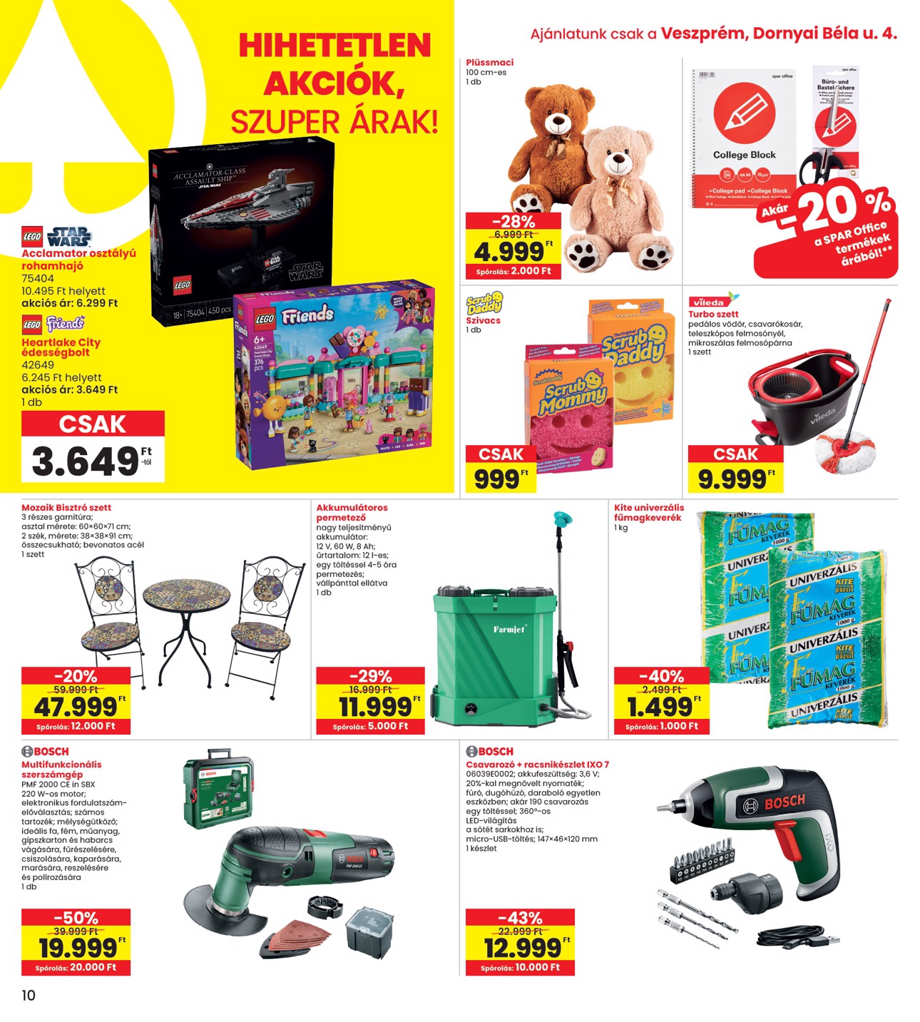 spar - INTERSPAR - Veszprém üzlet megújulás akciós újság, érvényes 2026.03.26. - 2026.04.04. - page: 10