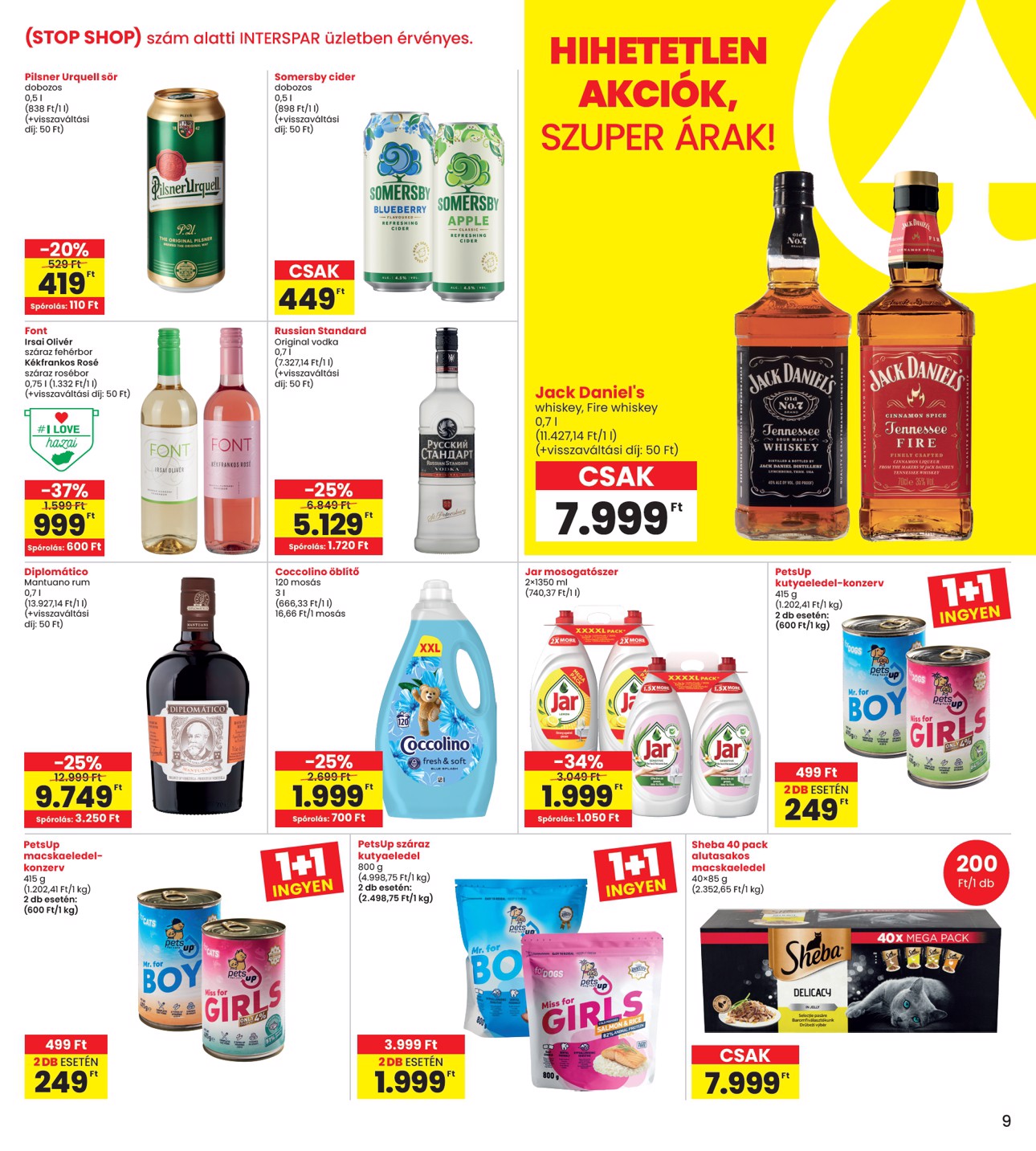 spar - INTERSPAR - Veszprém üzlet megújulás akciós újság, érvényes 2026.03.26. - 2026.04.04. - page: 9