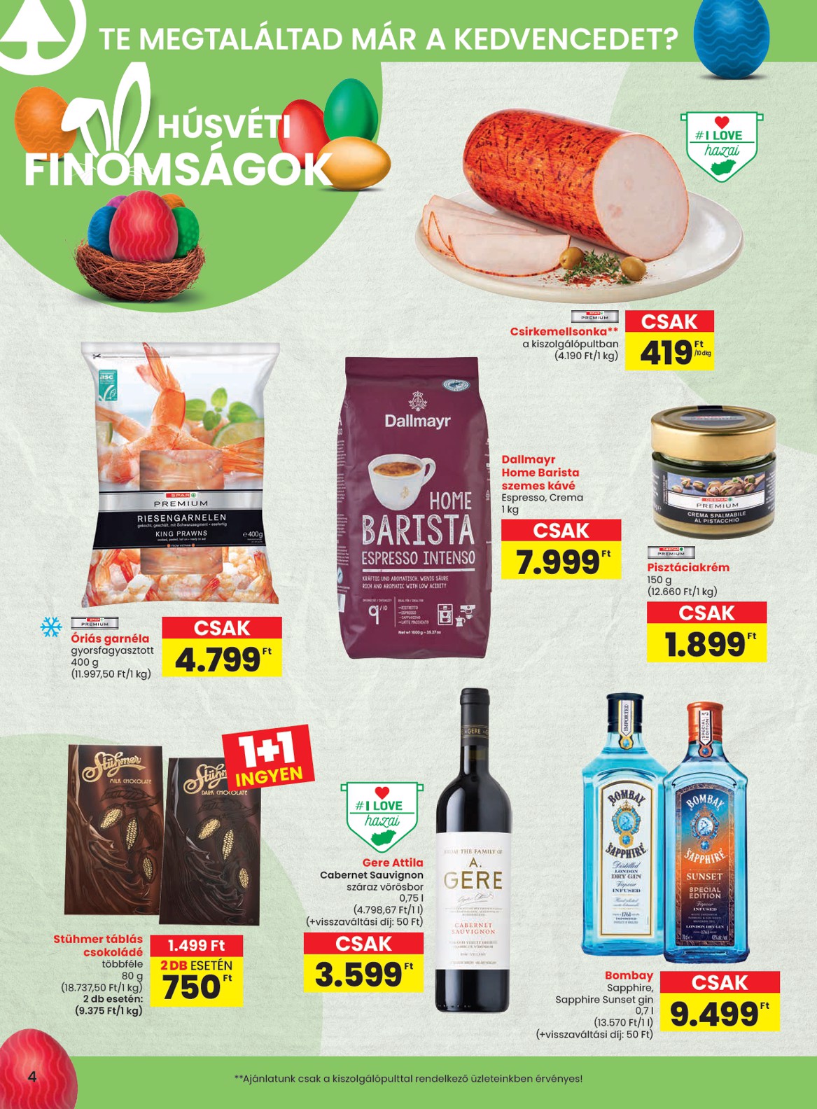 spar - SPAR akciós újság, érvényes 2026.03.26. - 2026.04.08. - page: 4