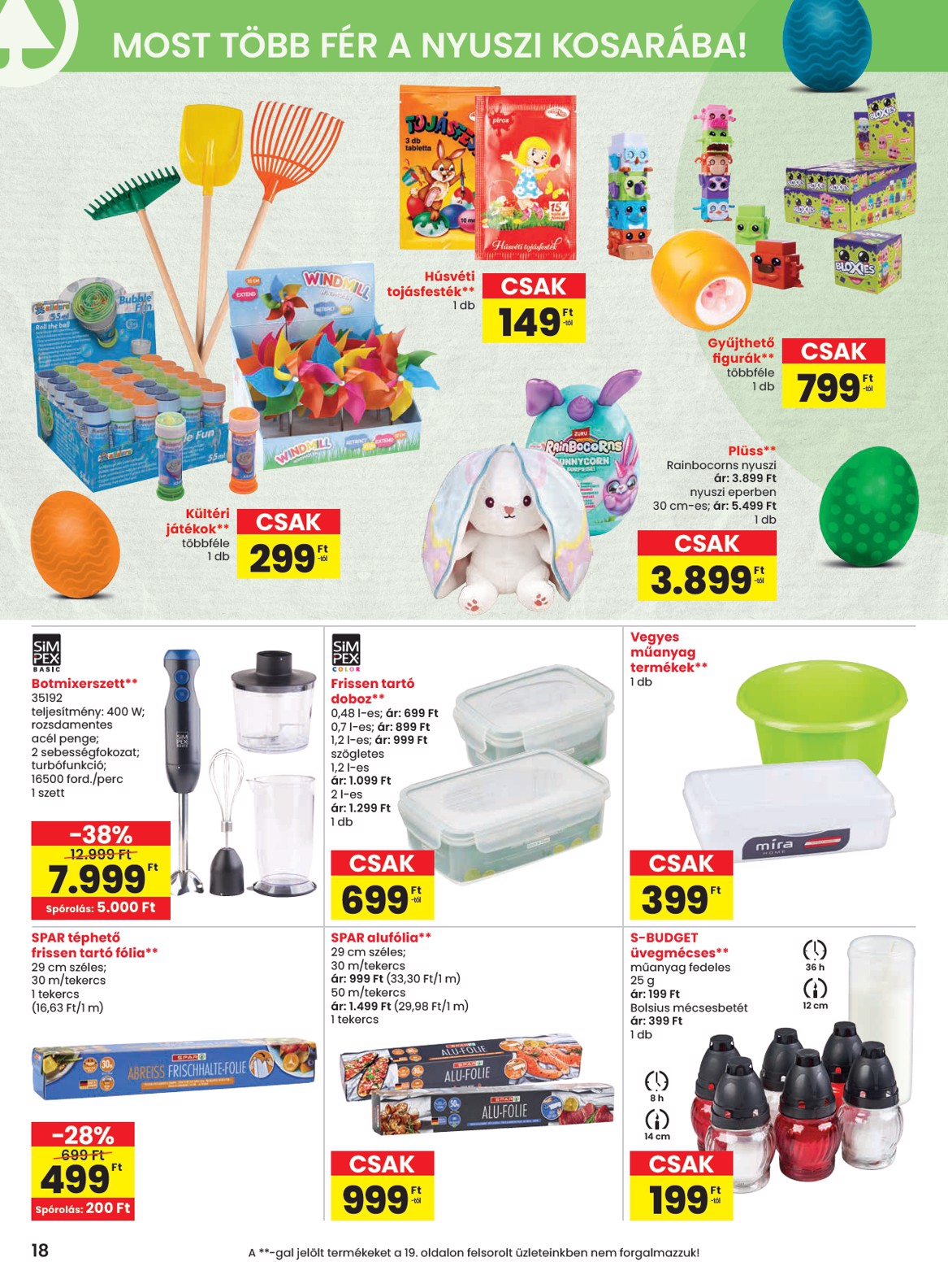 spar - SPAR akciós újság, érvényes 2026.03.26. - 2026.04.08. - page: 18