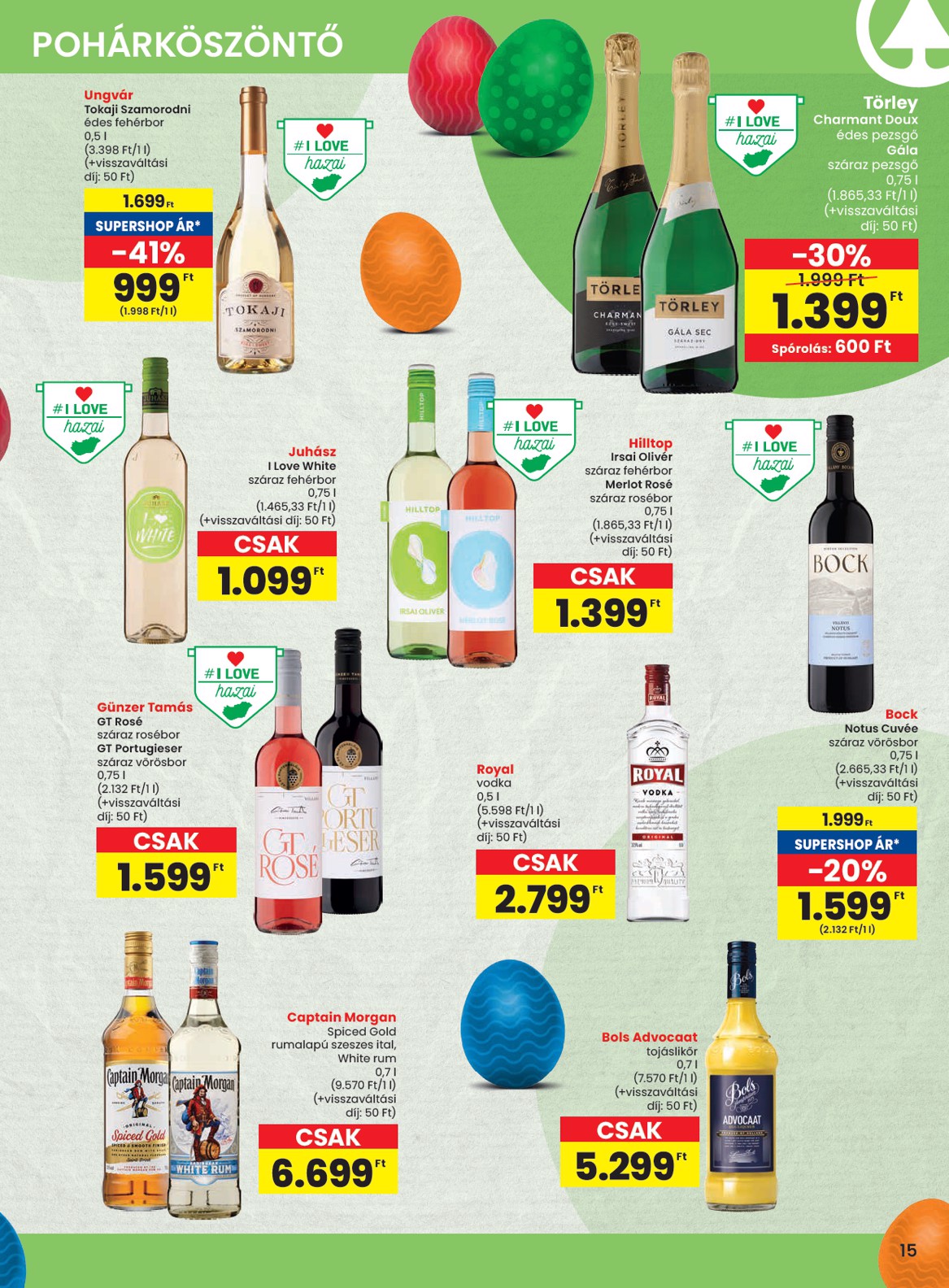 spar - SPAR akciós újság, érvényes 2026.03.26. - 2026.04.08. - page: 15