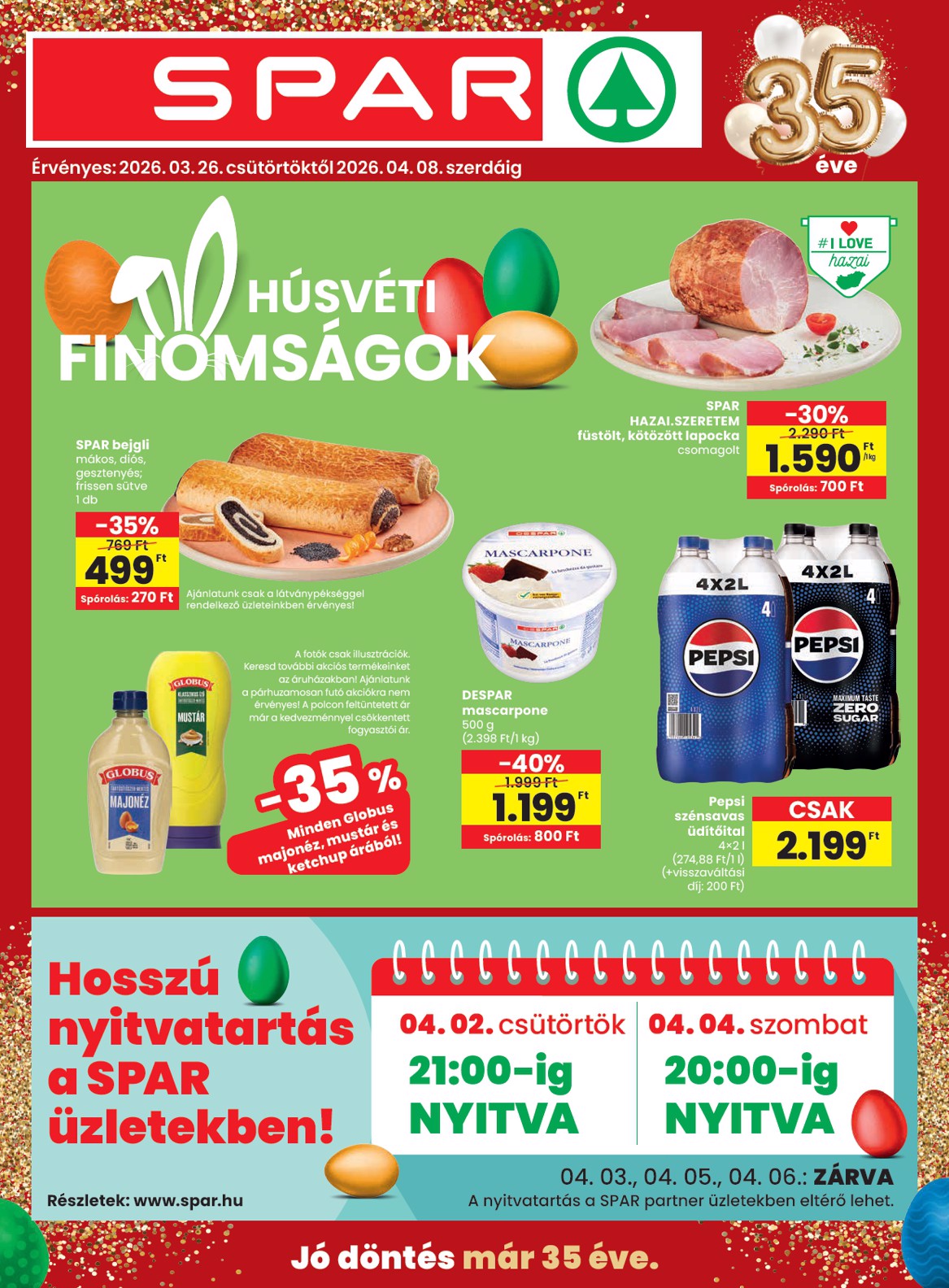 spar - SPAR akciós újság, érvényes 2026.03.26. - 2026.04.08. - page: 1