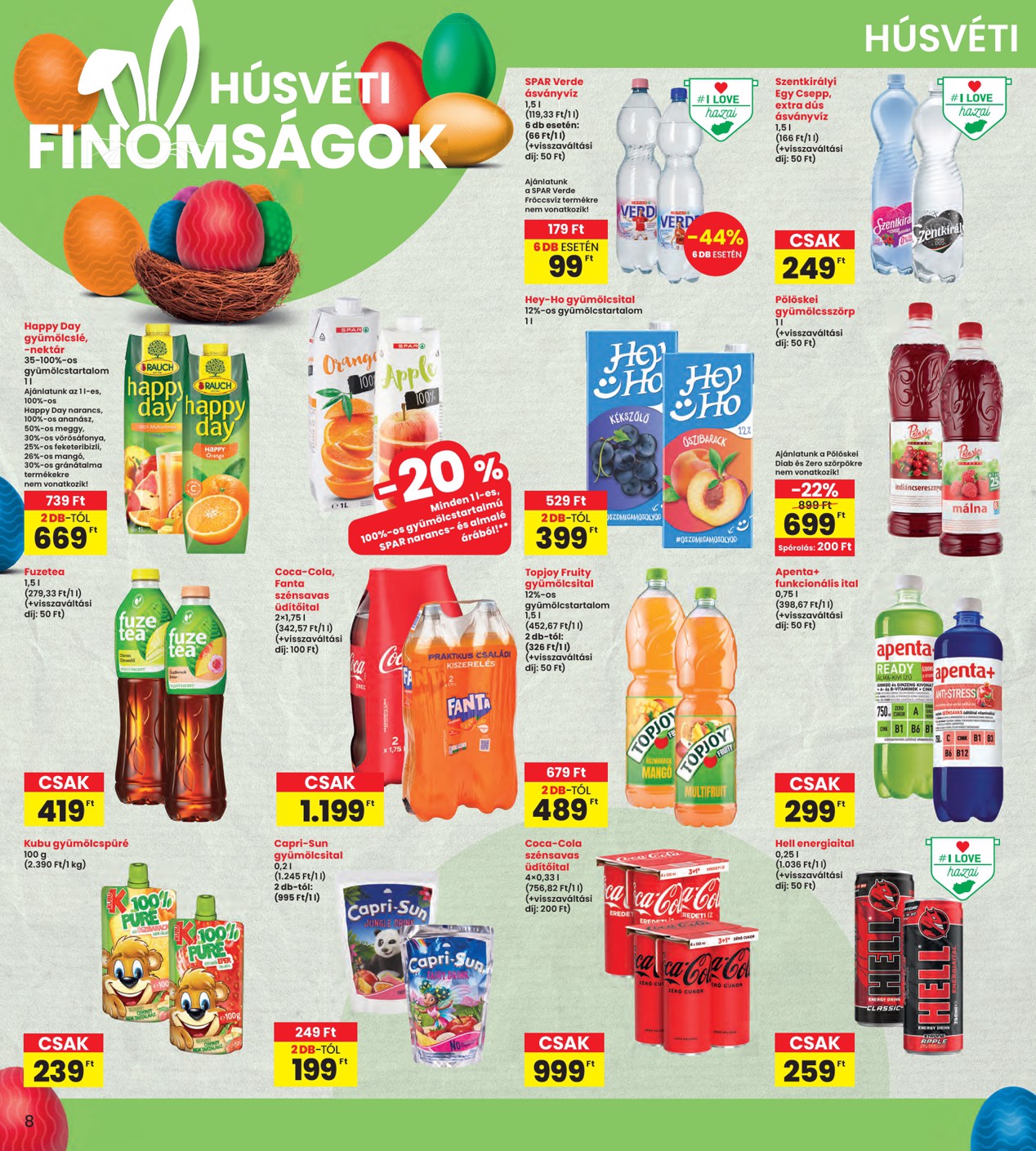 spar - INTERSPAR akciós újság, érvényes 2026.03.31. - 2026.04.08. - page: 8