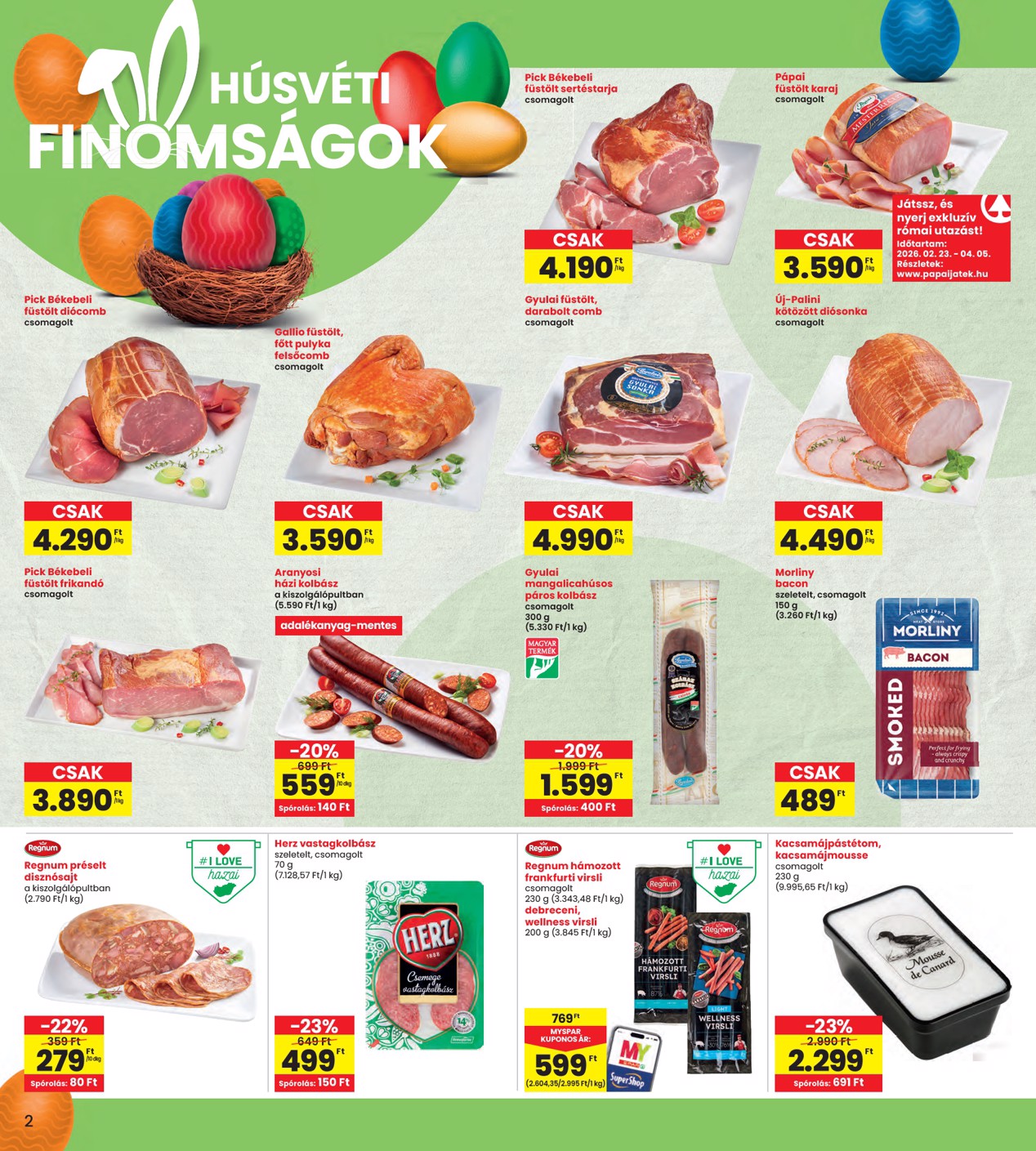 spar - INTERSPAR akciós újság, érvényes 2026.03.31. - 2026.04.08. - page: 2