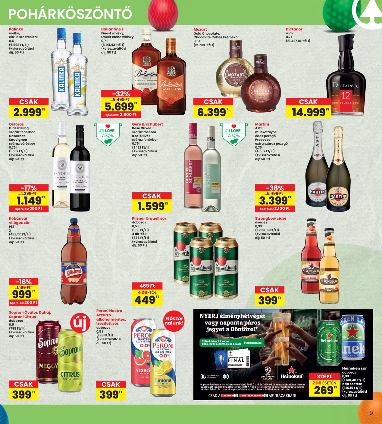 spar - INTERSPAR akciós újság, érvényes 2026.03.31. - 2026.04.08. - page: 9