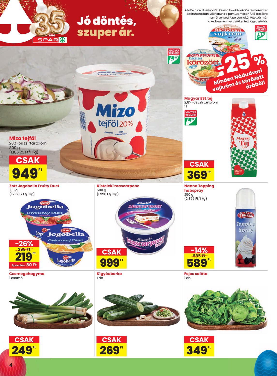 spar - SPAR akciós újság, érvényes 2026.03.31. - 2026.04.08. - page: 4