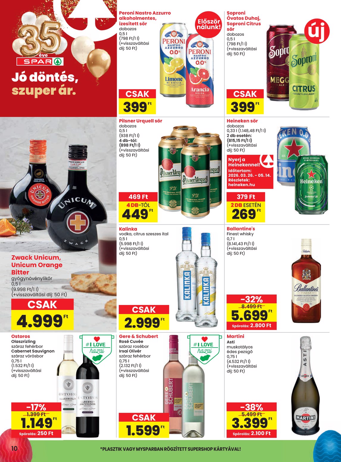 spar - SPAR akciós újság, érvényes 2026.03.31. - 2026.04.08. - page: 10