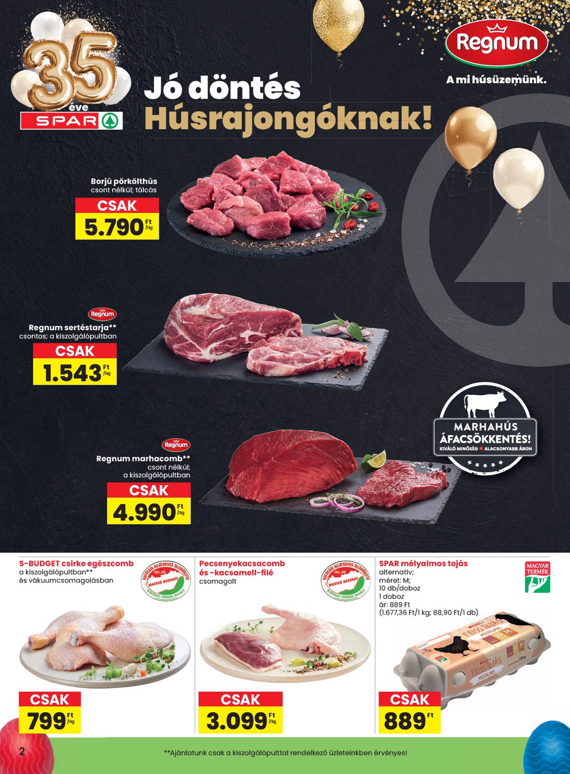 spar - SPAR akciós újság, érvényes 2026.03.31. - 2026.04.08. - page: 2
