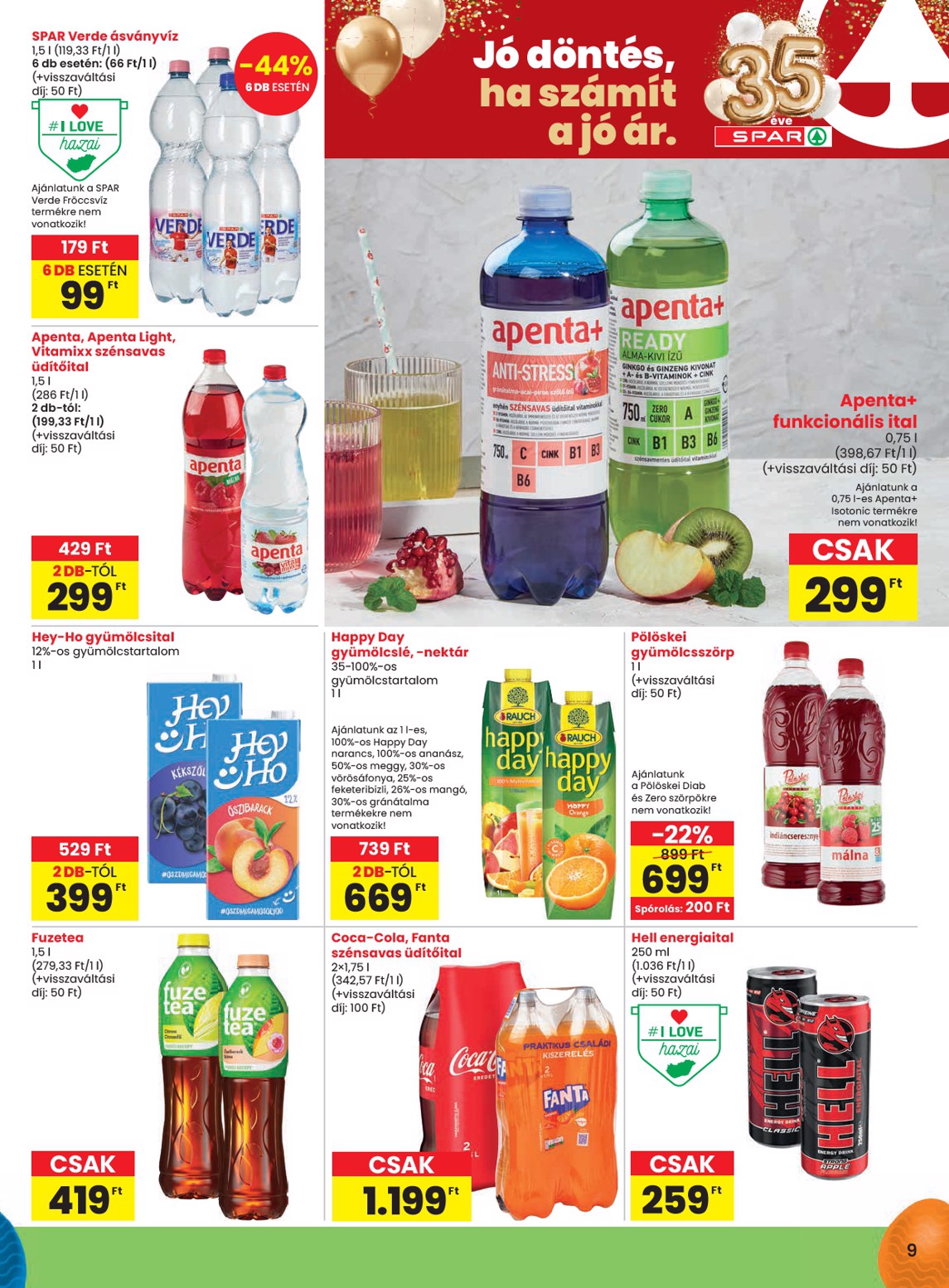 spar - SPAR akciós újság, érvényes 2026.03.31. - 2026.04.08. - page: 9