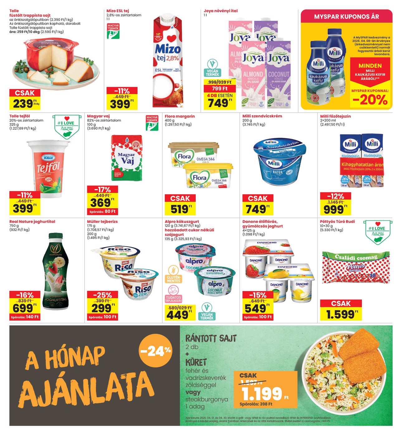spar - Aktuális INTERSPAR szórólap érvényes csütörtöktől 2026.04.09.-től szerdától 2026.04.15.-ig - page: 19